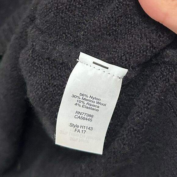 Madewell Black Merino Wool Alpaca Blend Sweater Sz XS - Picture 4 of 5